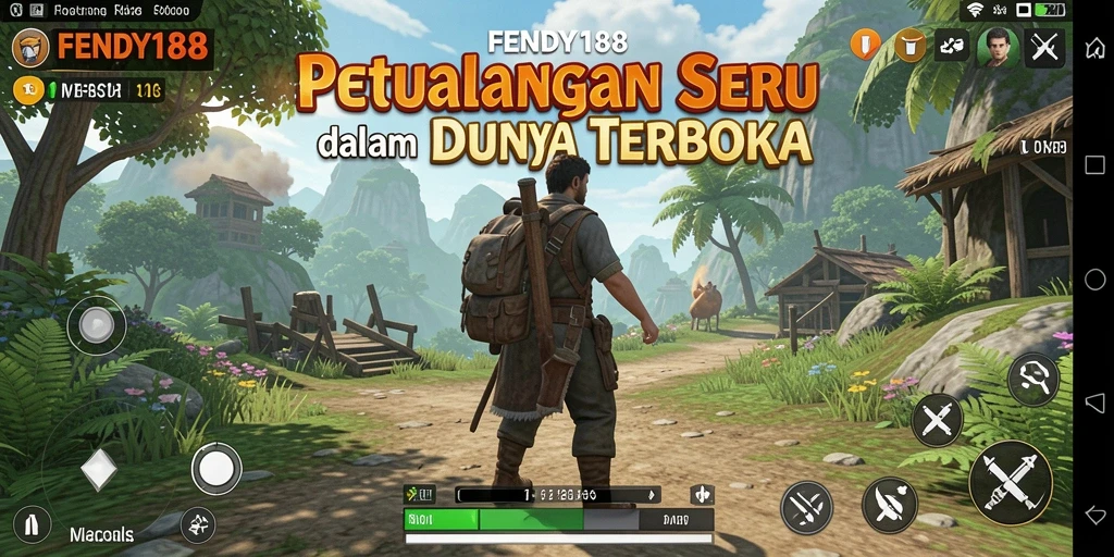 Tampilan gameplay FENDY188 yang menakjubkan di dunia terbuka.