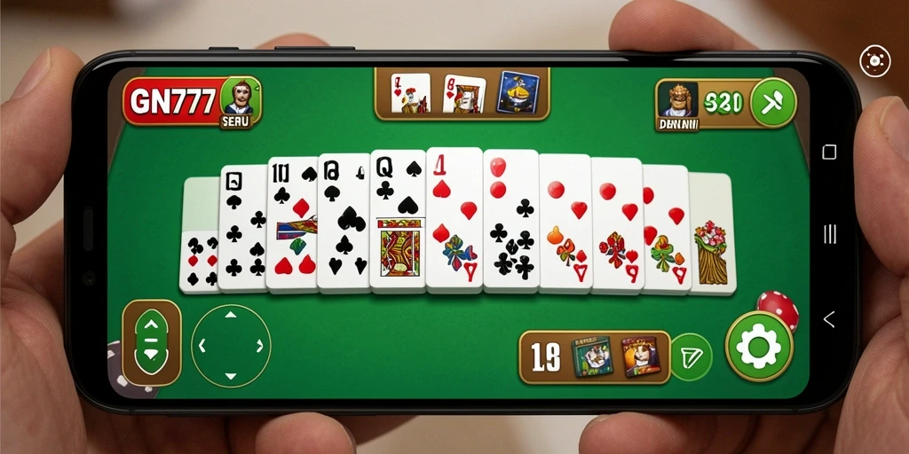 Tampilan menarik gameplay GN777 saat bermain Domino.