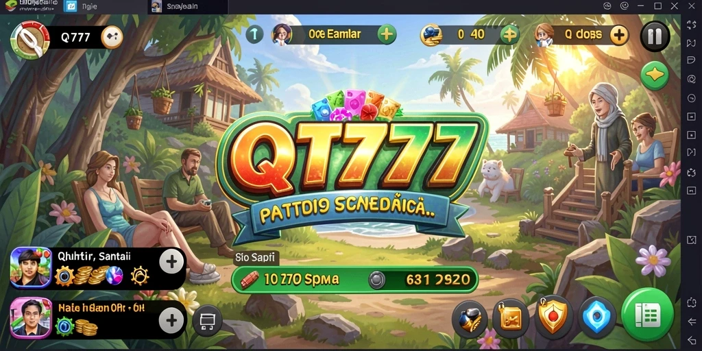 Tangkapan layar QT777 menunjukkan gameplay seru dengan grafis yang menarik.