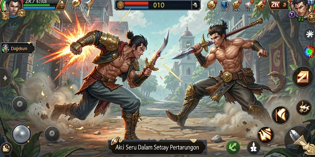 Gameplay ZK7 yang menegangkan dan penuh aksi.